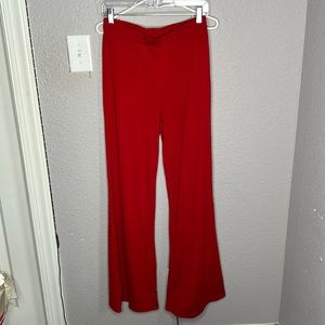 Red Flare pants